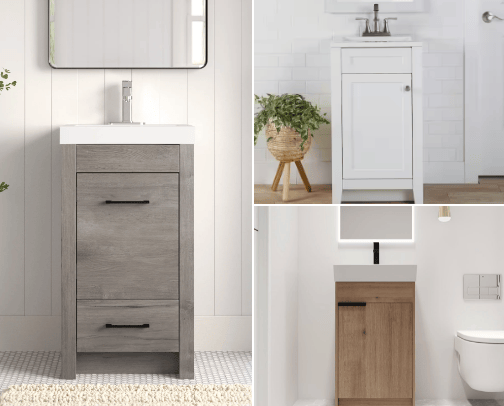 18" Bathroom Vanity cover photo collage