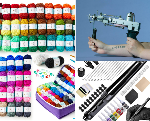 The Hobby Hogger 🧗🧶. cover photo collage