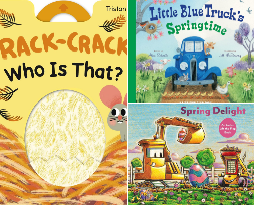 Library for Littles: Springtime Edition 🌼 cover photo collage