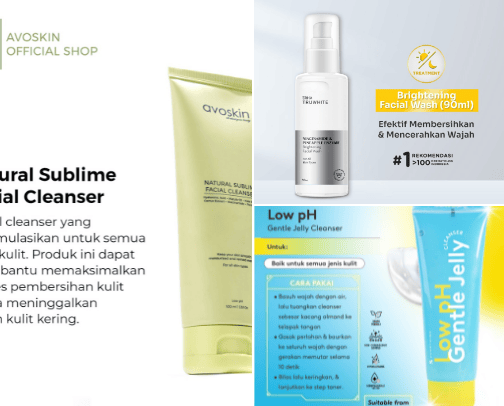 Facial Wash cover photo collage