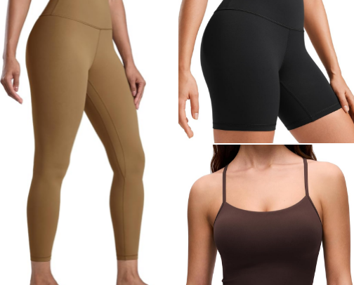 short girl friendly workout clothes cover photo collage