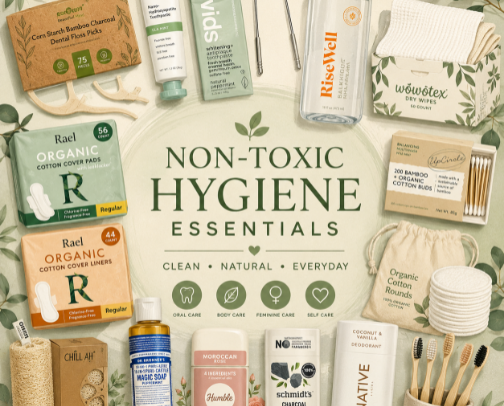 Hygiene Essentials | Eco-Friendly Swaps cover photo collage
