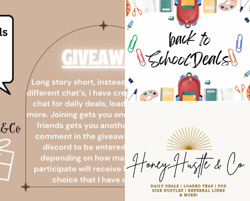 Hustle Honey & Co cover photo collage