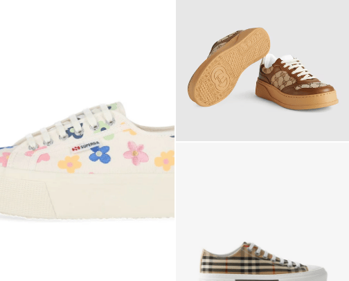 Name brand sneakers cover photo collage