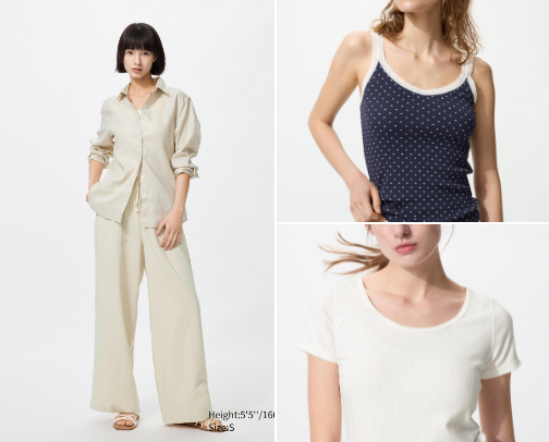 UNIQLO Essentials 🤍 cover photo collage