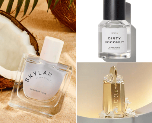 Products that smell like 🥥☀️🌴🌊 cover photo collage
