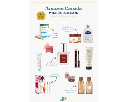 Amazon Canada Prime Big Deal Days Health & Beauty Finds cover photo collage