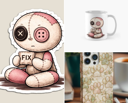 Beautiful Artsy Products cover photo collage