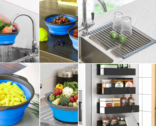 Best Space-Saving Kitchen Tools for Small Kitchens cover photo collage
