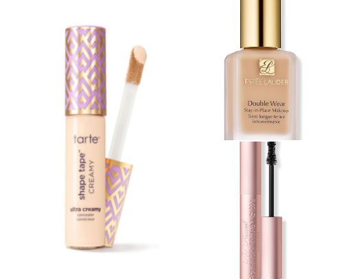 What you’ll find in my makeup bag cover photo collage