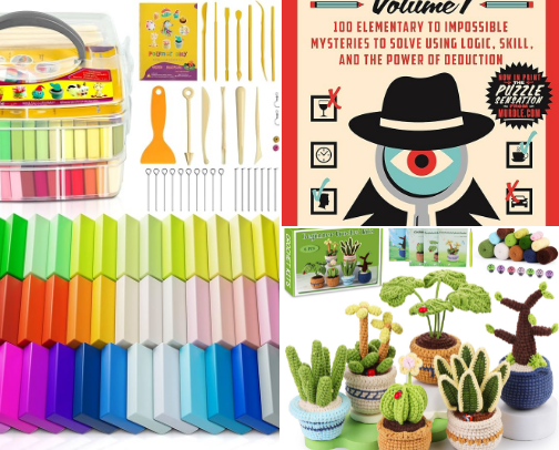 Put down your phone and make a hobby bag! cover photo collage