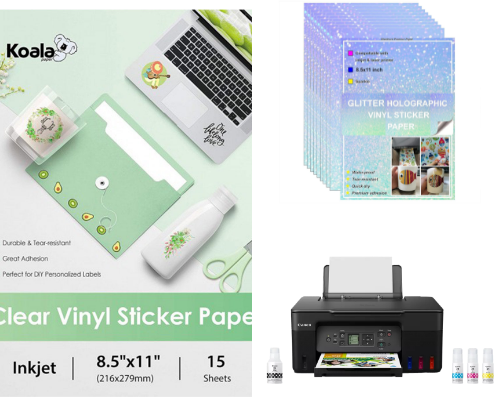 Sticker Making Supplies: DIY AT Home 🐬 cover photo collage