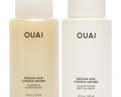 Ouai shampoo and Conditioner Hair products cover photo collage