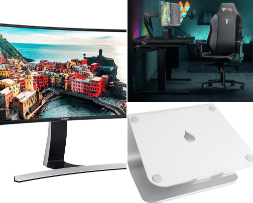 Productivity Boosters, Organization Tips, and Inspiring Workspace Ideas cover photo collage