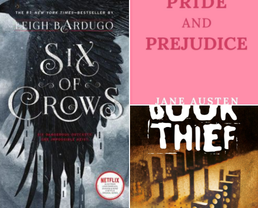 my FIVE star book list cover photo collage