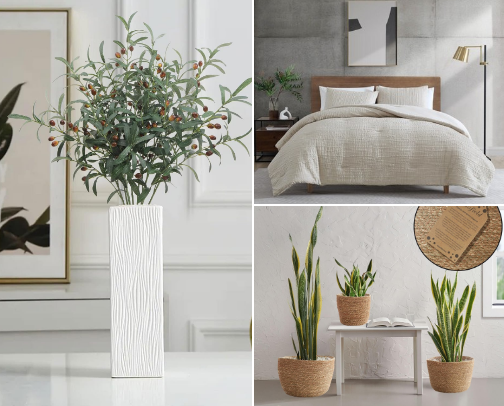 Neutral decor bedroom refresh cover photo collage