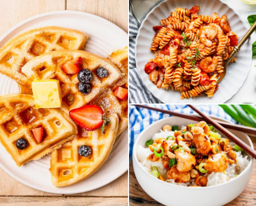 Easy Recipes, Happy Plate🍴 cover photo collage