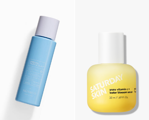 Best Skin Products for dry breaking out postpartum skin!! cover photo collage