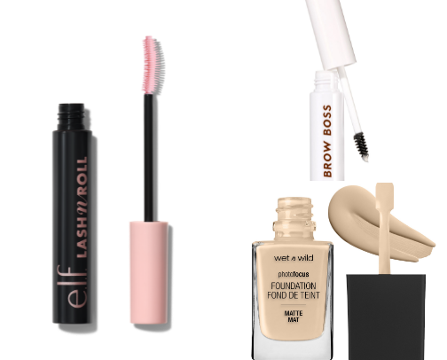 Affordable high quality makeup products cover photo collage