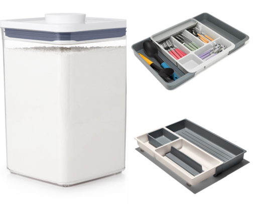 Small Kitchen Essentials for Clear Counters & Organized Storage cover photo collage
