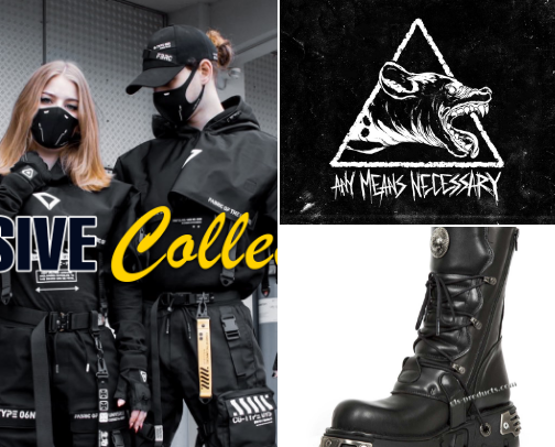 Edgy Alternative Clothing cover photo collage