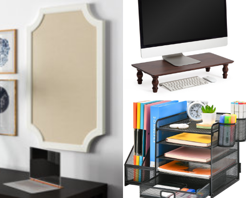 HOW TO ORGANIZE YOUR HOME OFFICE ON A BUDGET cover photo collage