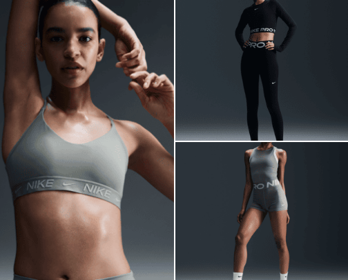 Nike women clothes cover photo collage