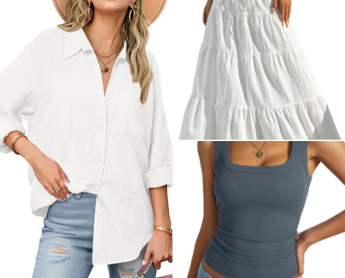 Pinterest girl summer wardrobe cover photo collage