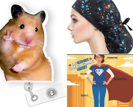Top Gift Finds New Grad Nurses/Nurses/Nurse Practitioners/Nursing Students cover photo collage
