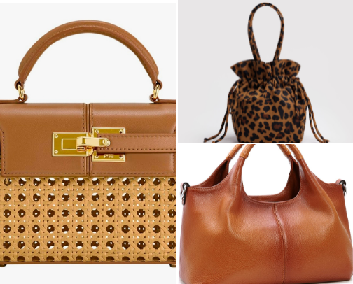 Totes and purses cover photo collage