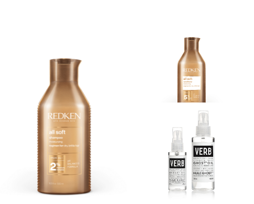 Trending hair products cover photo collage
