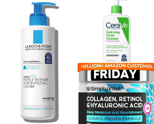 Skin care for dry sensitive skin cover photo collage