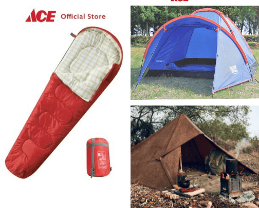 Camping and Outdoor essentials cover photo collage