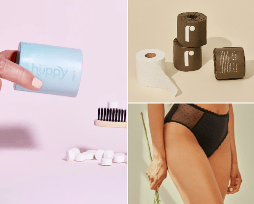Sustainable Self Care / Bathroom Essentials cover photo collage