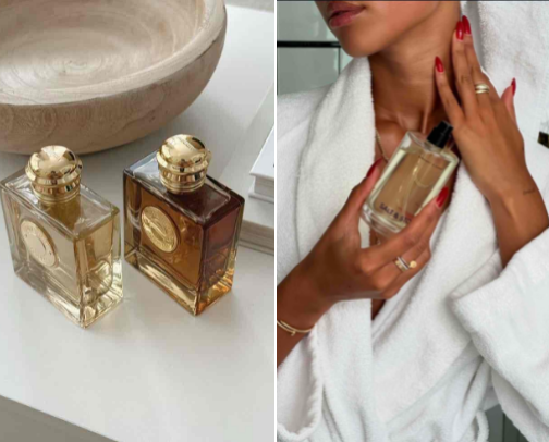 smell like a GODDESS this winter cover photo collage