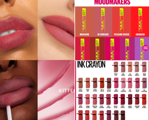 Lip Products cover photo collage