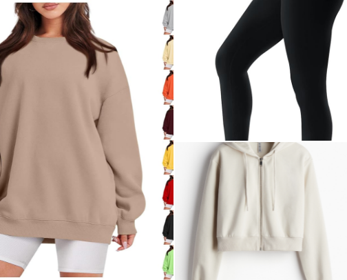 Comfy but Cute Outfits for Class Days cover photo collage