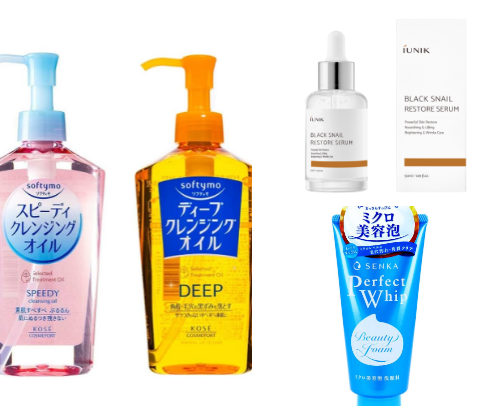 my skincare recs 🧼 (sensitive combo oily) cover photo collage