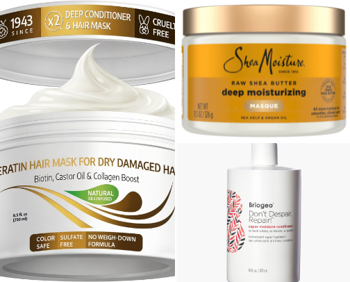 Deep Conditioning & Bond Repair for Damaged Hair cover photo collage