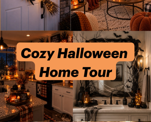 My Cozy Halloween Home Tour | Spooky Decor Ideas for Every Room cover photo collage