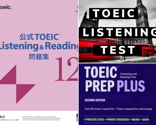 Save & Read - Targeted materials for TOEIC test new format selection exams leading cover photo collage