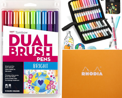 Beginner Hand Lettering Supplies (Easy Starter Kit) cover photo collage