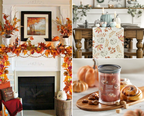 Autumn room decor 🍂🍁🤎🪵 cover photo collage