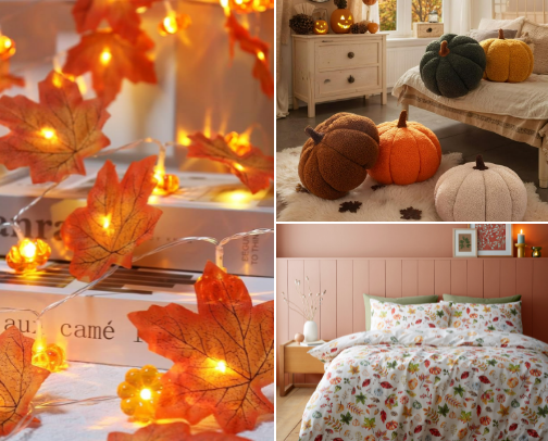 Autumn house decor 🍂🍁🤎🪵 cover photo collage