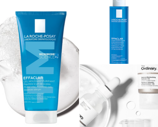 Skincare recs. ݁₊ ⊹ . ݁˖ . ݁ cover photo collage