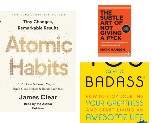 Self-help book recommendations: Books that found me when I needed them most. ´ˎ˗ cover photo collage