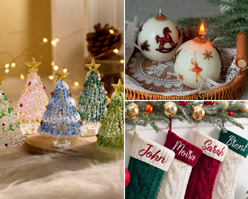 Cute & Cozy Christmas Decor Finds cover photo collage