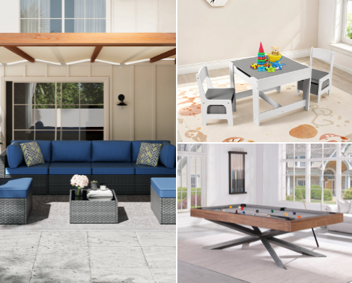 Comfort Meets Style: Furniture Finds (C) cover photo collage