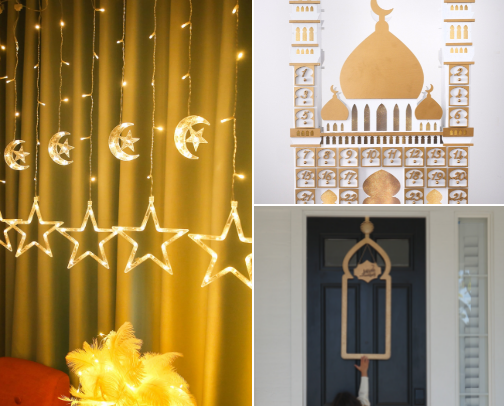 Eid Decorations cover photo collage