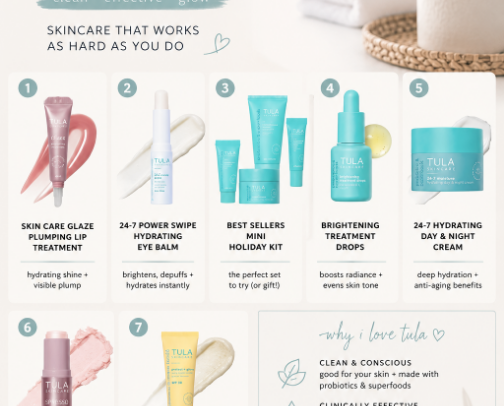 Tula Products I Live By cover photo collage